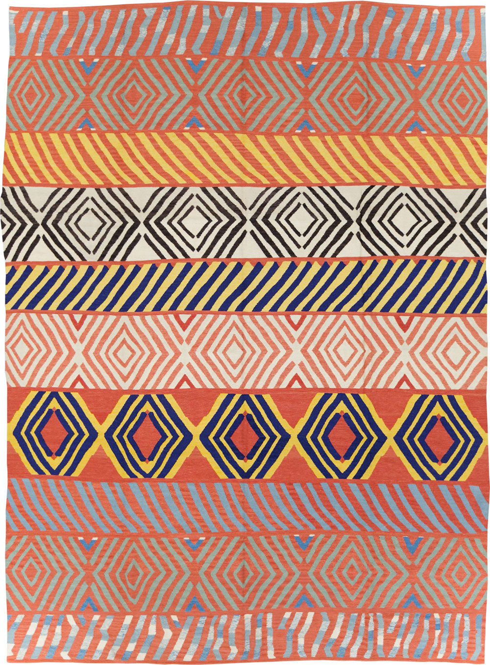 Contemporary Handmade Turkish Flatweave Kilim, No.29815 - Gsblank