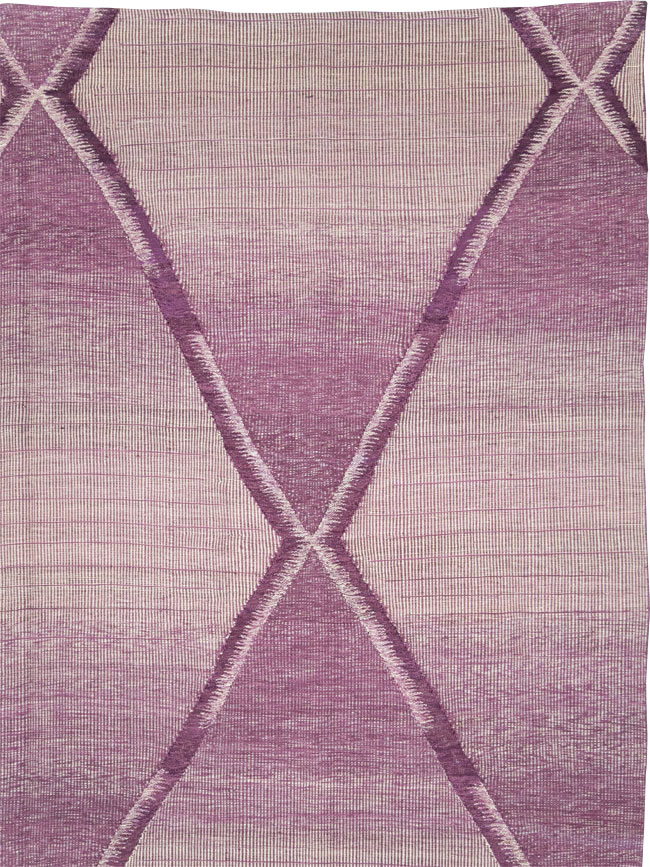 Contemporary Room Size Turkish Flatweave Kilim, No.29816 - Gsblank