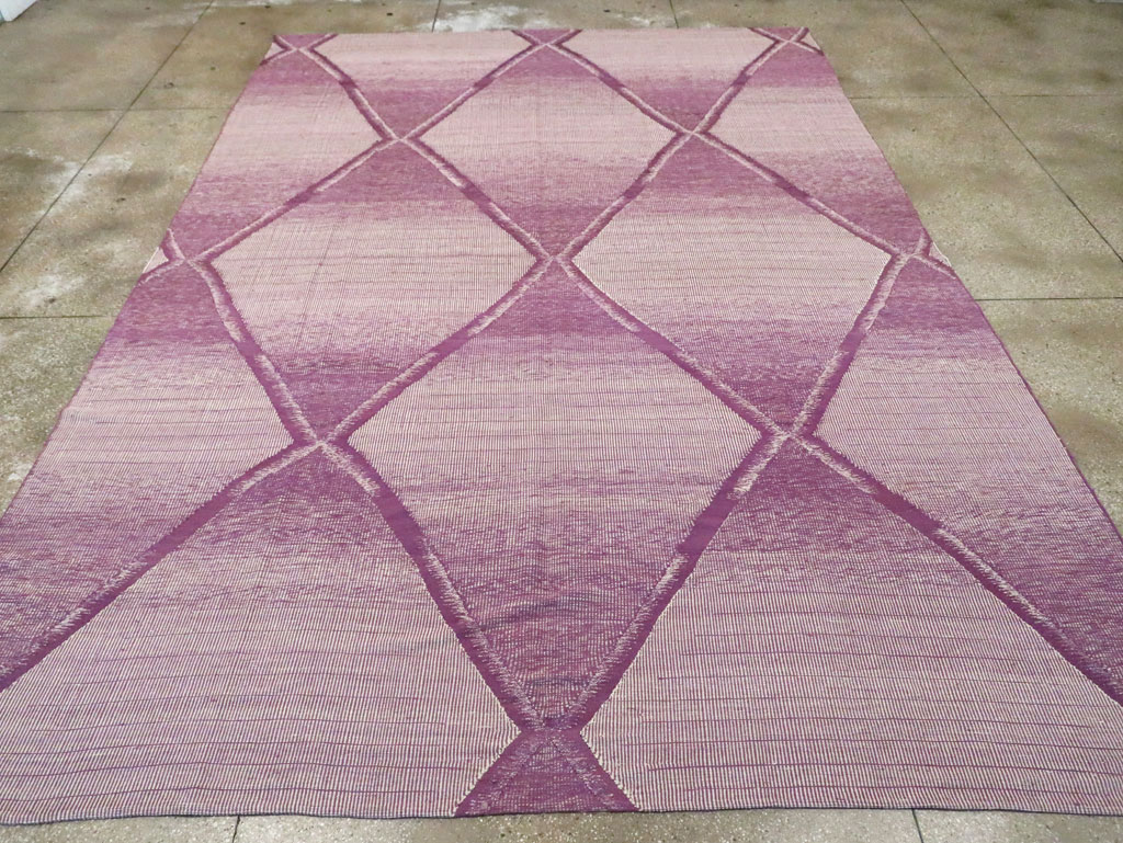 Contemporary Room Size Turkish Flatweave Kilim, No.29816 - Gsblank