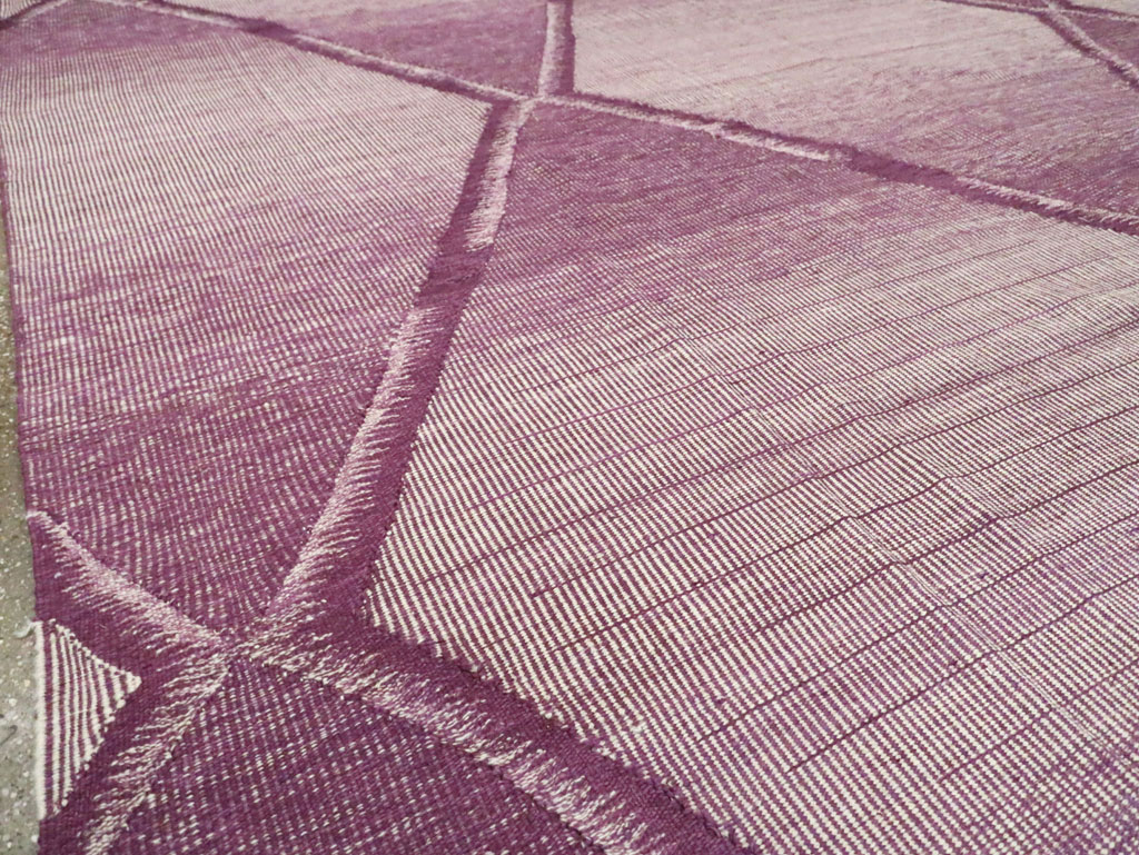 Contemporary Room Size Turkish Flatweave Kilim, No.29816 - Gsblank