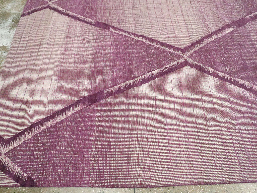 Contemporary Room Size Turkish Flatweave Kilim, No.29816 - Gsblank