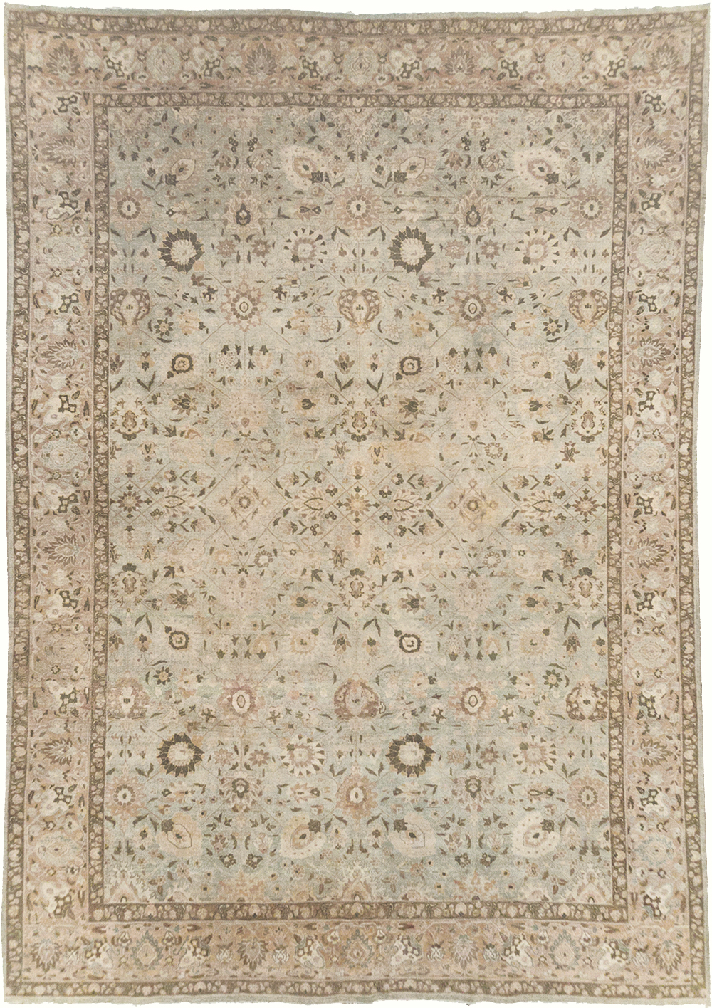 Antique Persian Tabriz Room Size Carpet, No.29819 - Gsblank