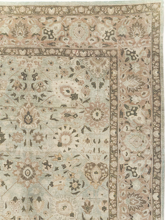 Antique Persian Tabriz Room Size Carpet, No.29819 - Gsblank