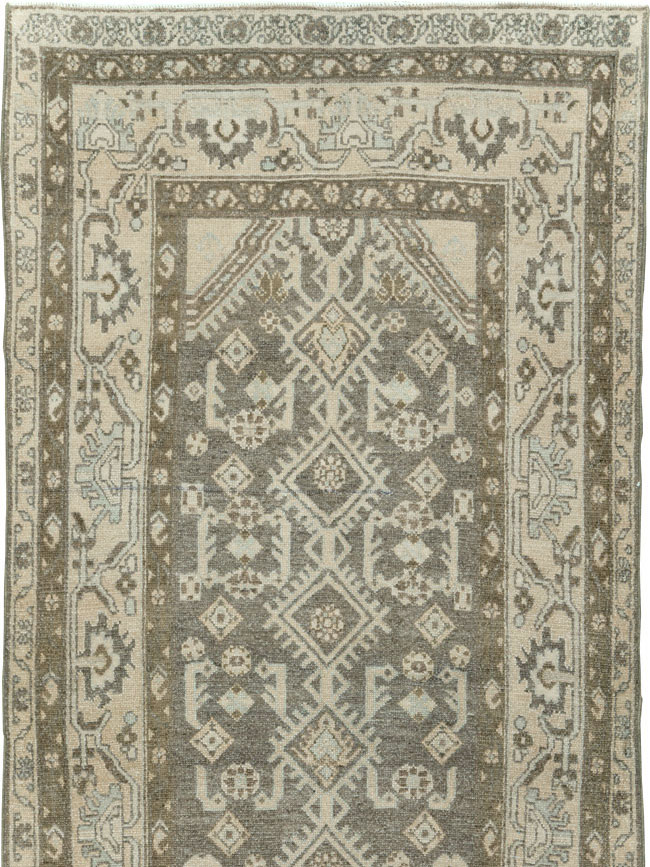 Vintage Persian Malayer Long Runner, No.29820 - Gsblank