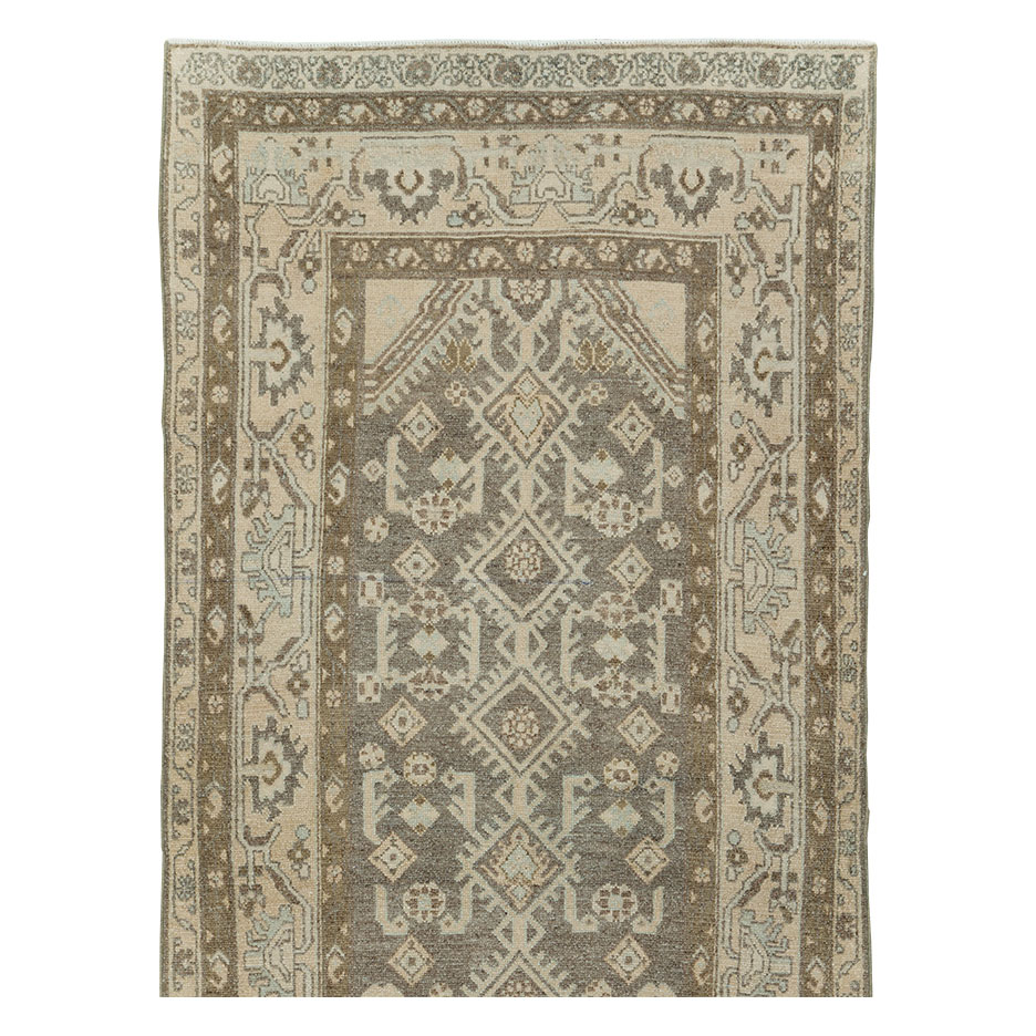 Vintage Persian Malayer Long Runner, No.29820 - Gsblank