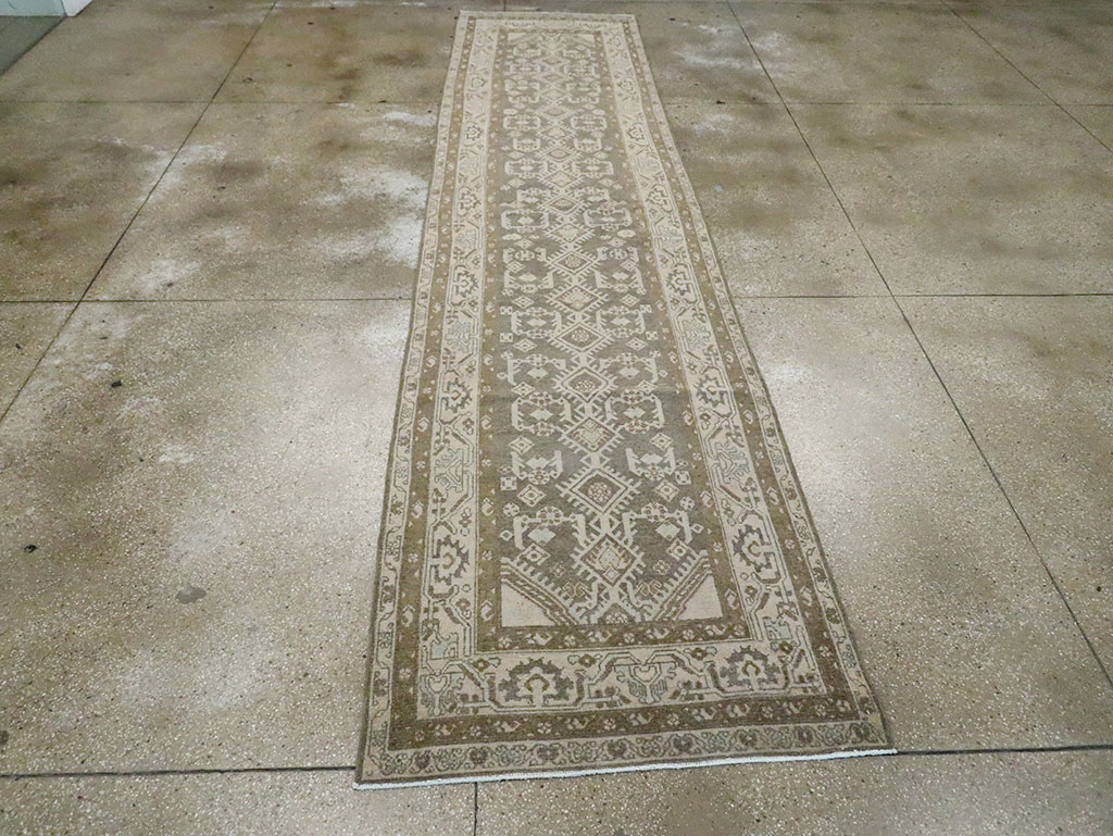 Vintage Persian Malayer Long Runner, No.29820 - Gsblank