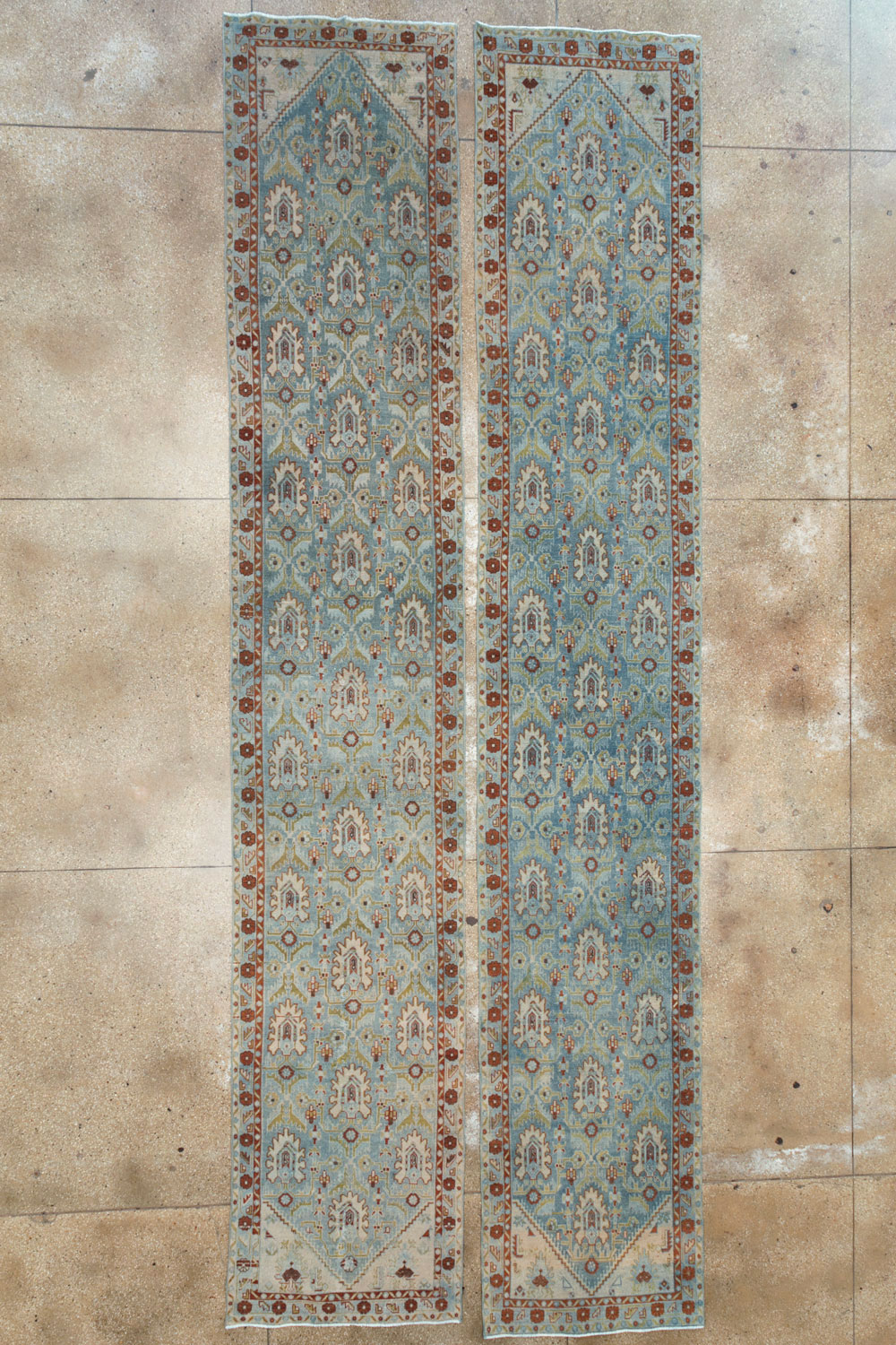 Vintage Persian Malayer Long Runner (Pair: 1 of 2), No.29824 - Gsblank