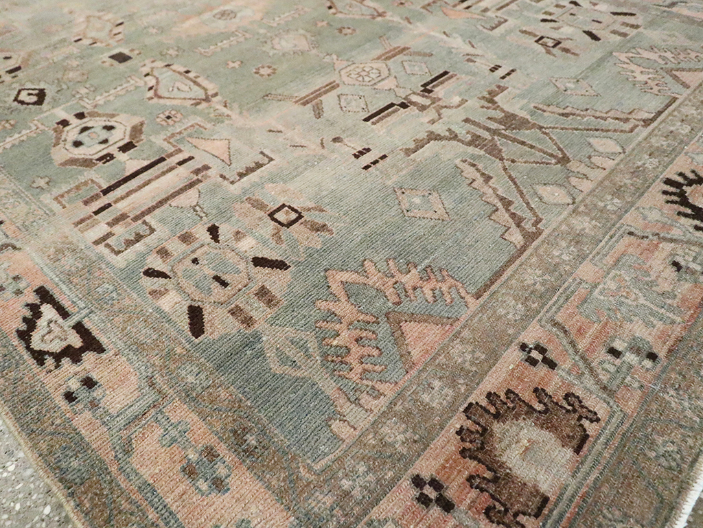 Vintage Persian Malayer Accent Rug, No.29826 - Gsblank