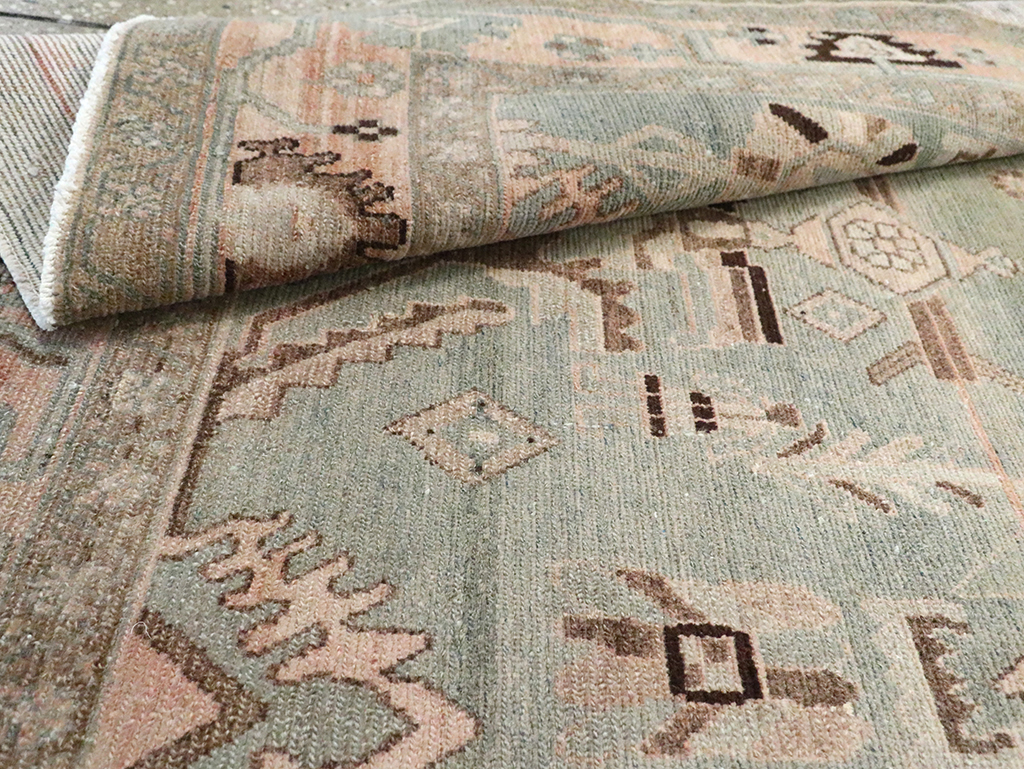 Vintage Persian Malayer Accent Rug, No.29826 - Gsblank