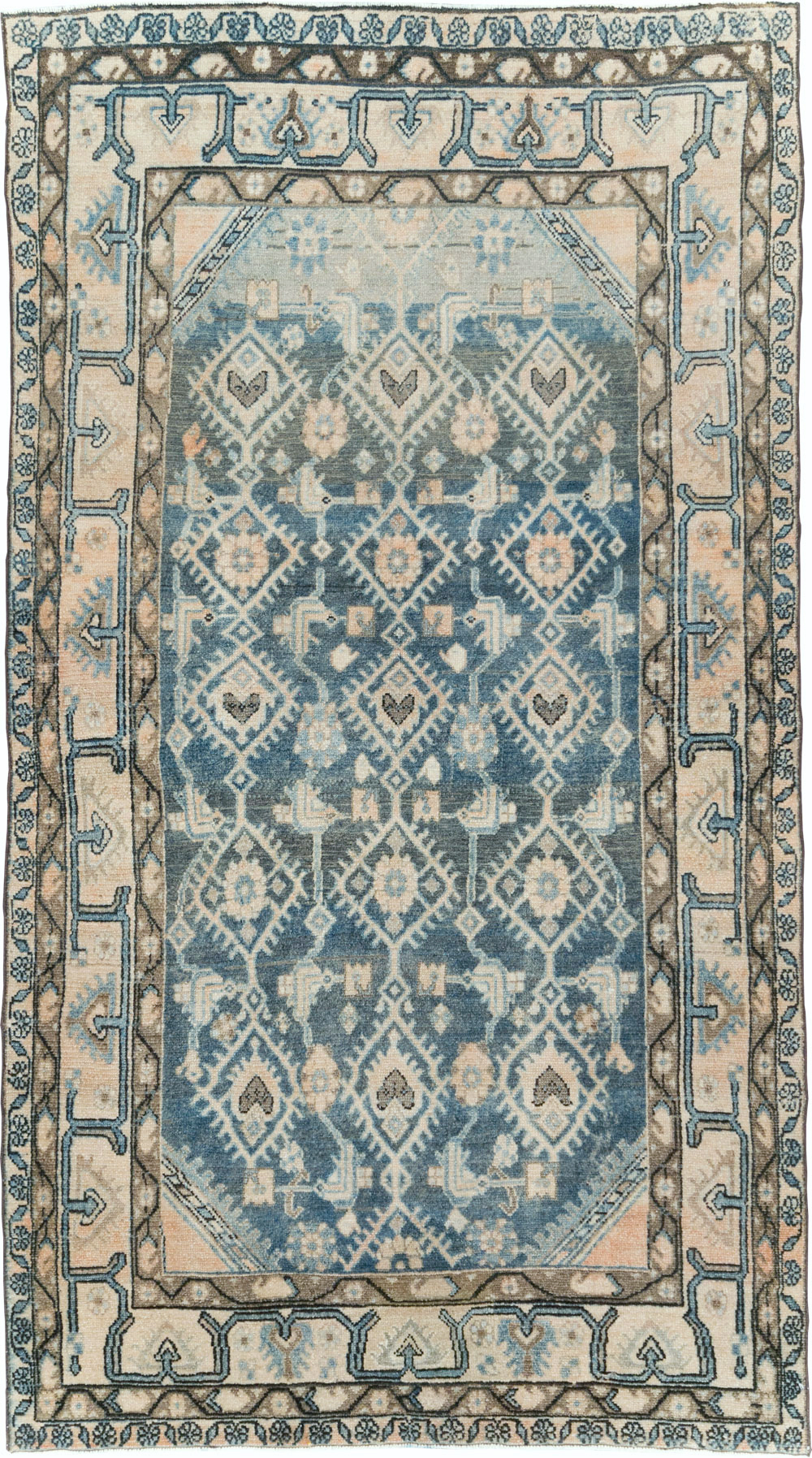 Vintage Persian Malayer Accent Rug, No.29827 - Gsblank