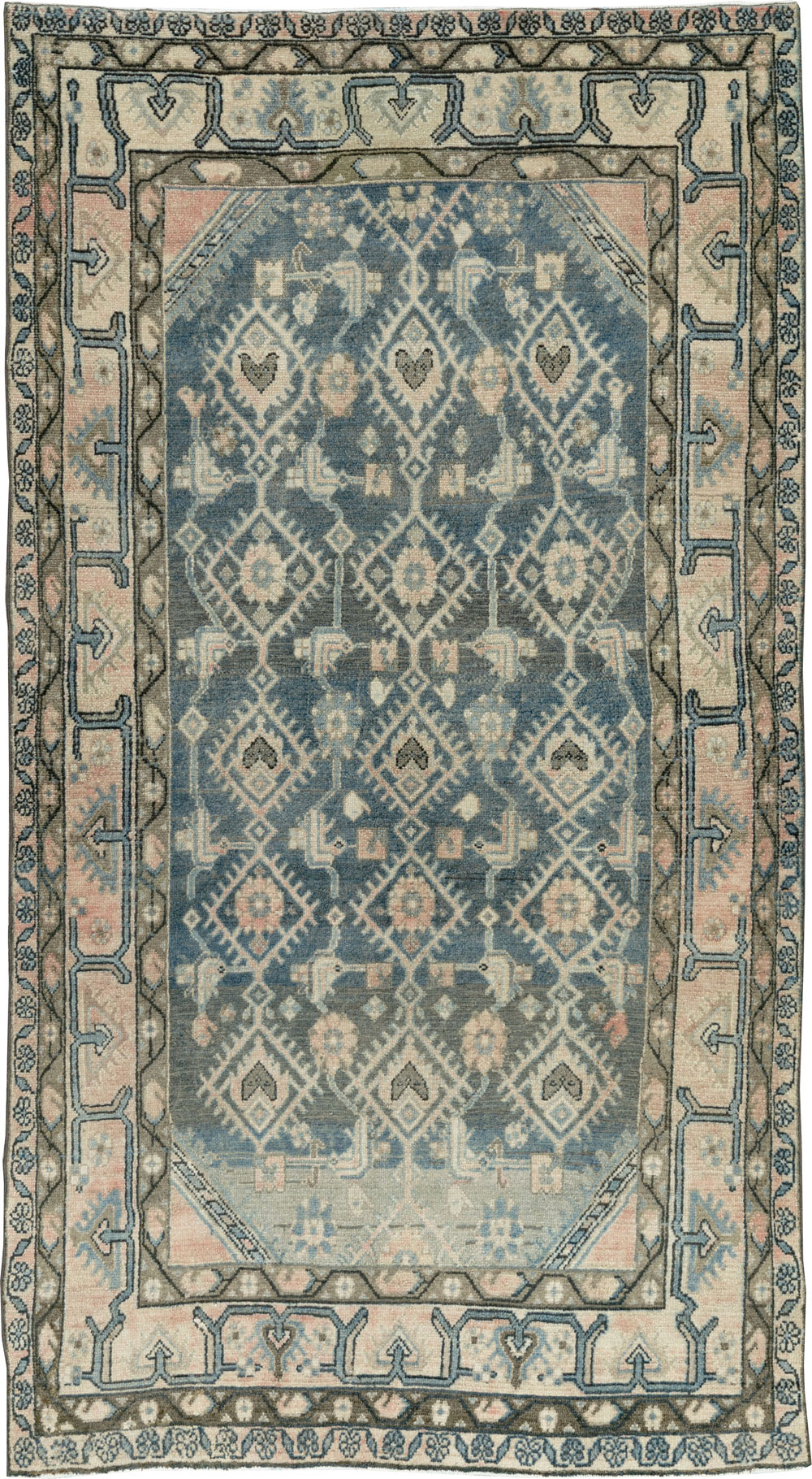 Vintage Persian Malayer Accent Rug, No.29827 - Gsblank