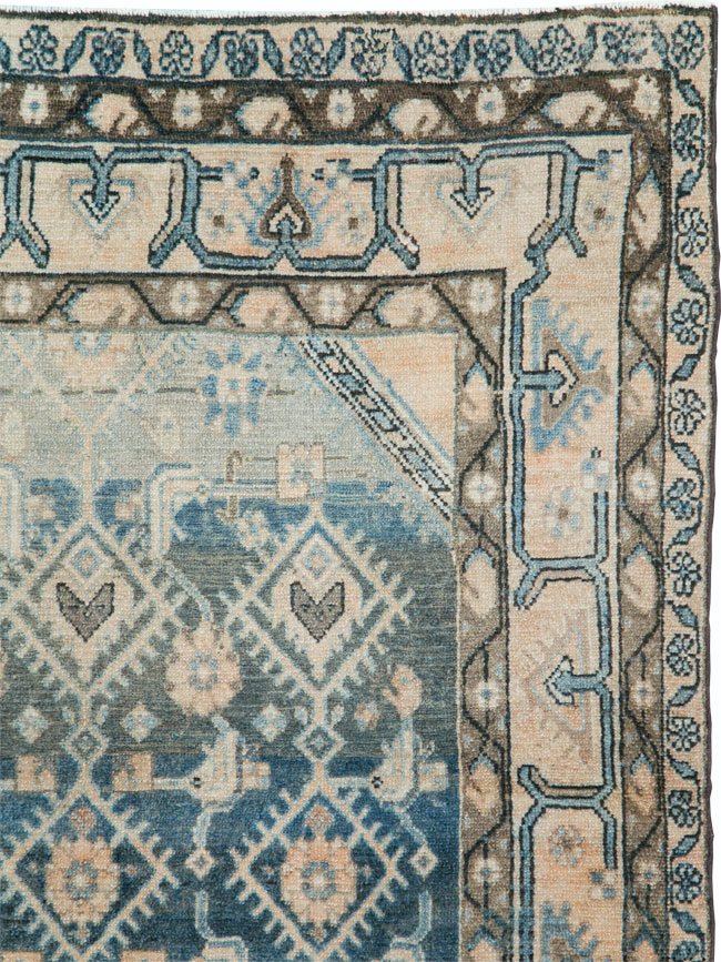 Vintage Persian Malayer Accent Rug, No.29827 - Gsblank