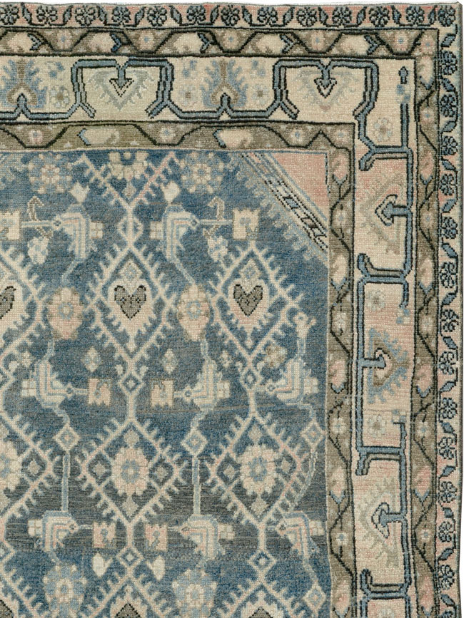 Vintage Persian Malayer Accent Rug, No.29827 - Gsblank