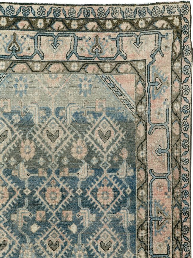 Vintage Persian Malayer Accent Rug, No.29827 - Gsblank