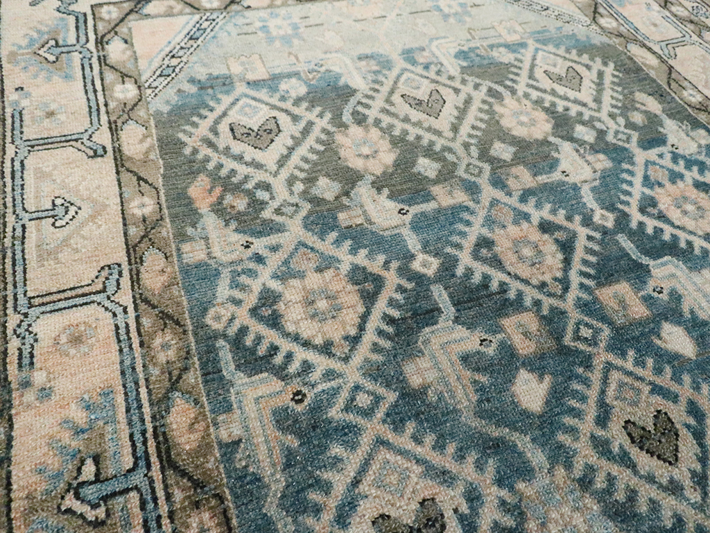 Vintage Persian Malayer Accent Rug, No.29827 - Gsblank