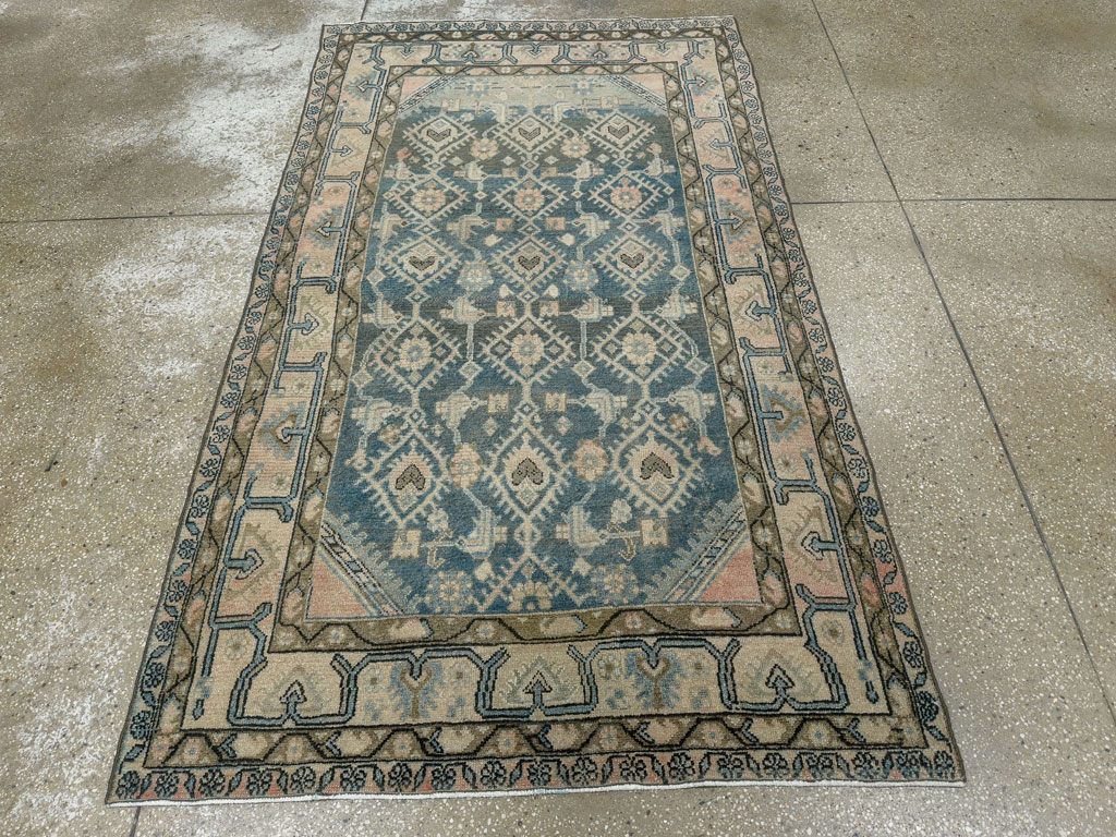 Vintage Persian Malayer Accent Rug, No.29827 - Gsblank