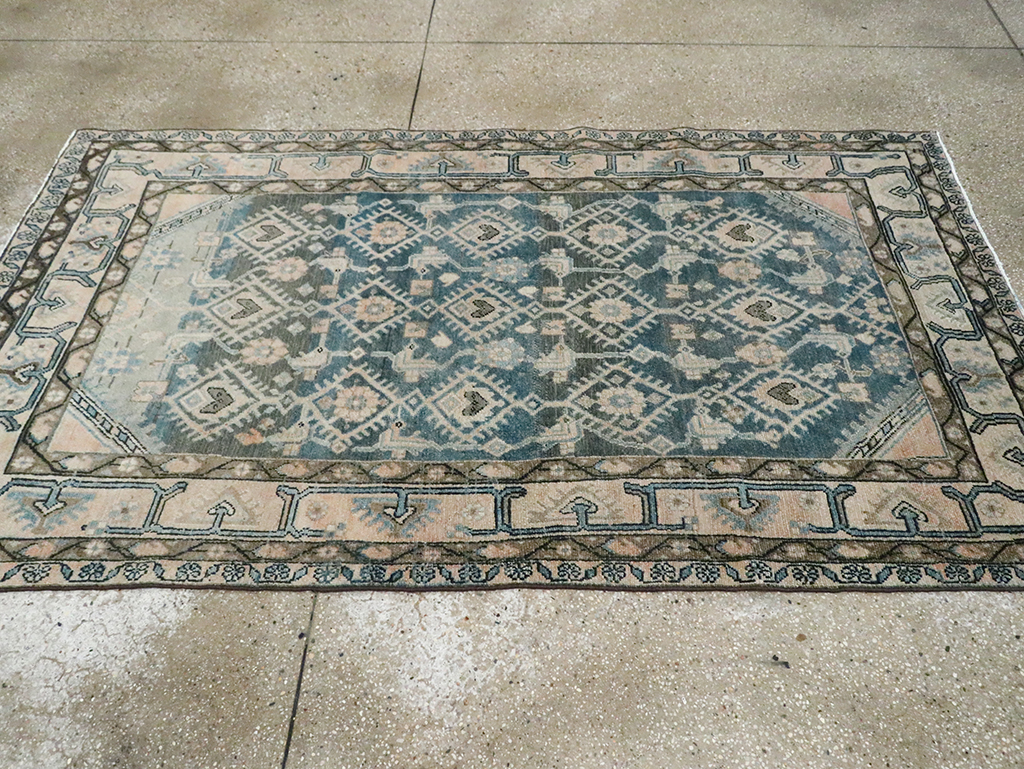 Vintage Persian Malayer Accent Rug, No.29827 - Gsblank