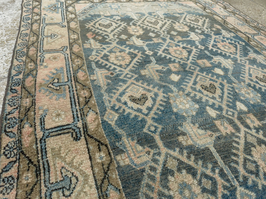 Vintage Persian Malayer Accent Rug, No.29827 - Gsblank