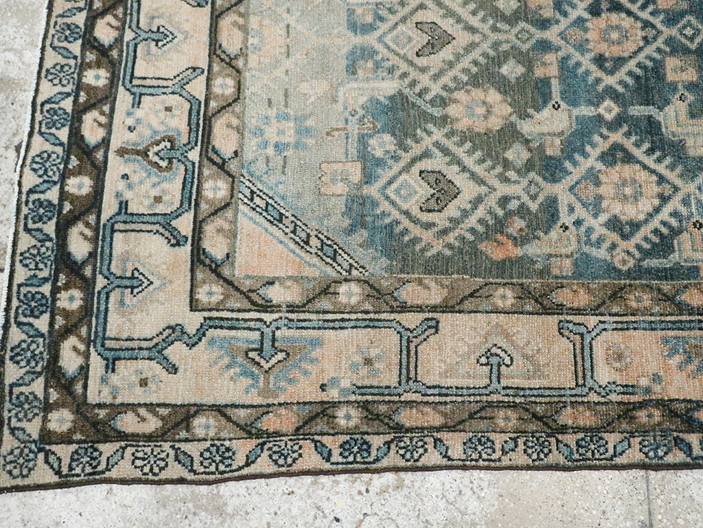 Vintage Persian Malayer Accent Rug, No.29827 - Gsblank