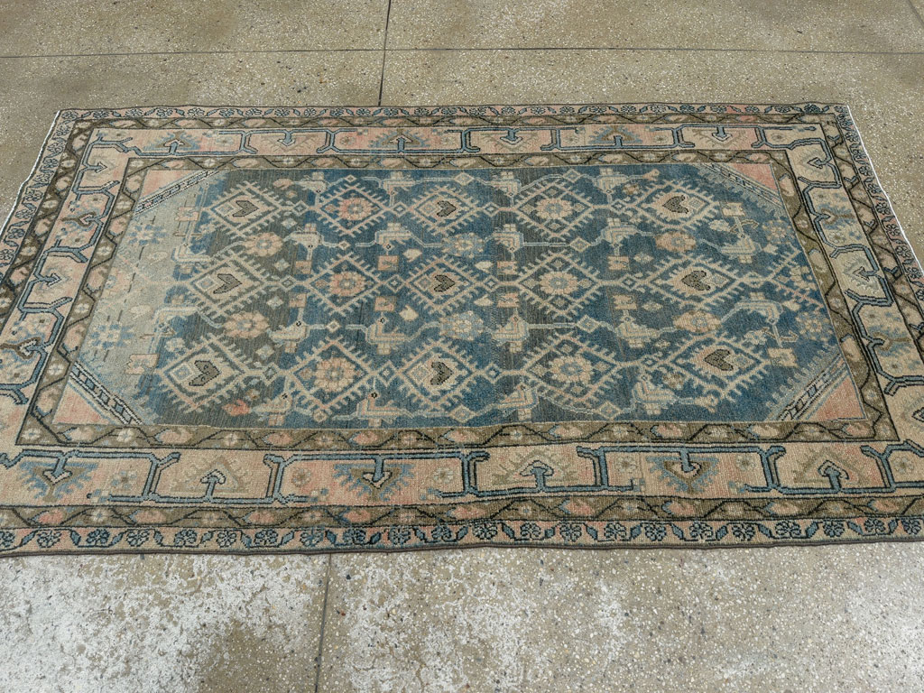 Vintage Persian Malayer Accent Rug, No.29827 - Gsblank