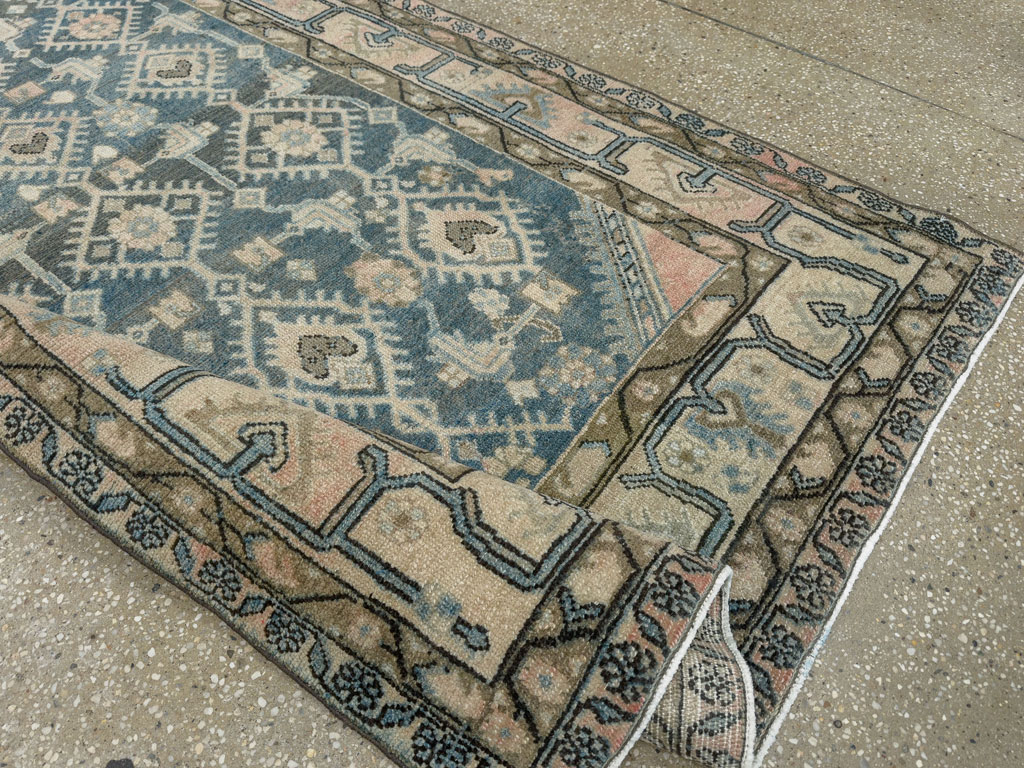 Vintage Persian Malayer Accent Rug, No.29827 - Gsblank