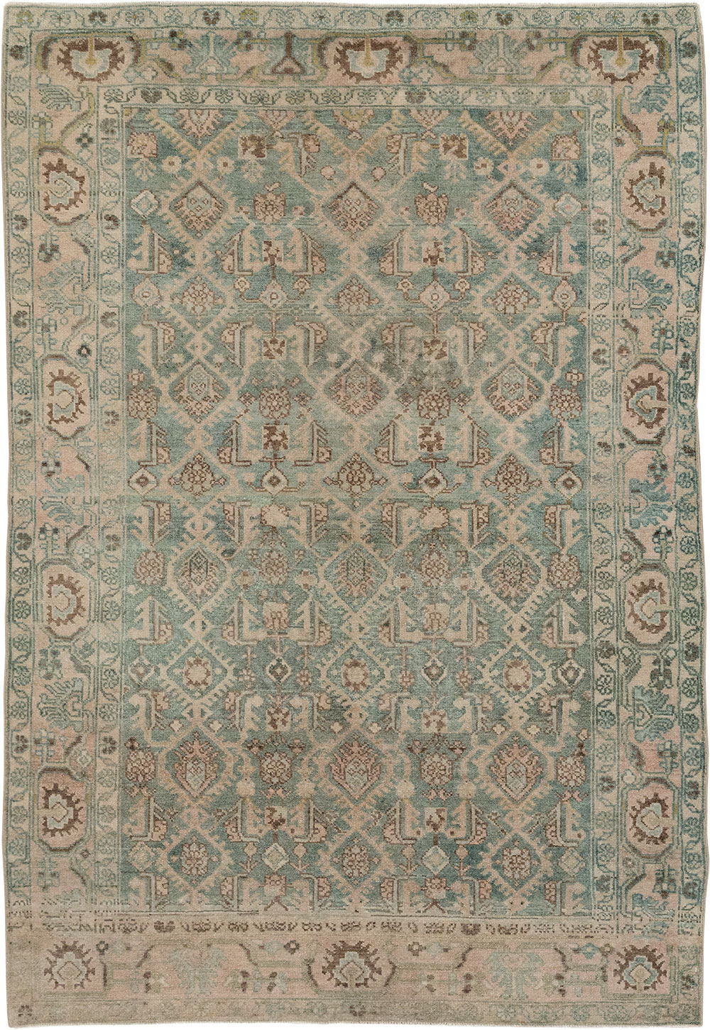 Vintage Persian Malayer Rug, No.29828 - Gsblank