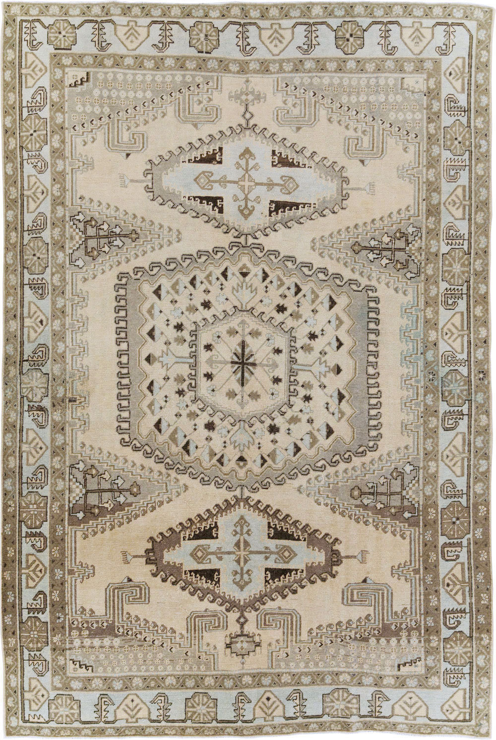 Vintage Persian Veece Accent Carpet, No.29839 - Gsblank