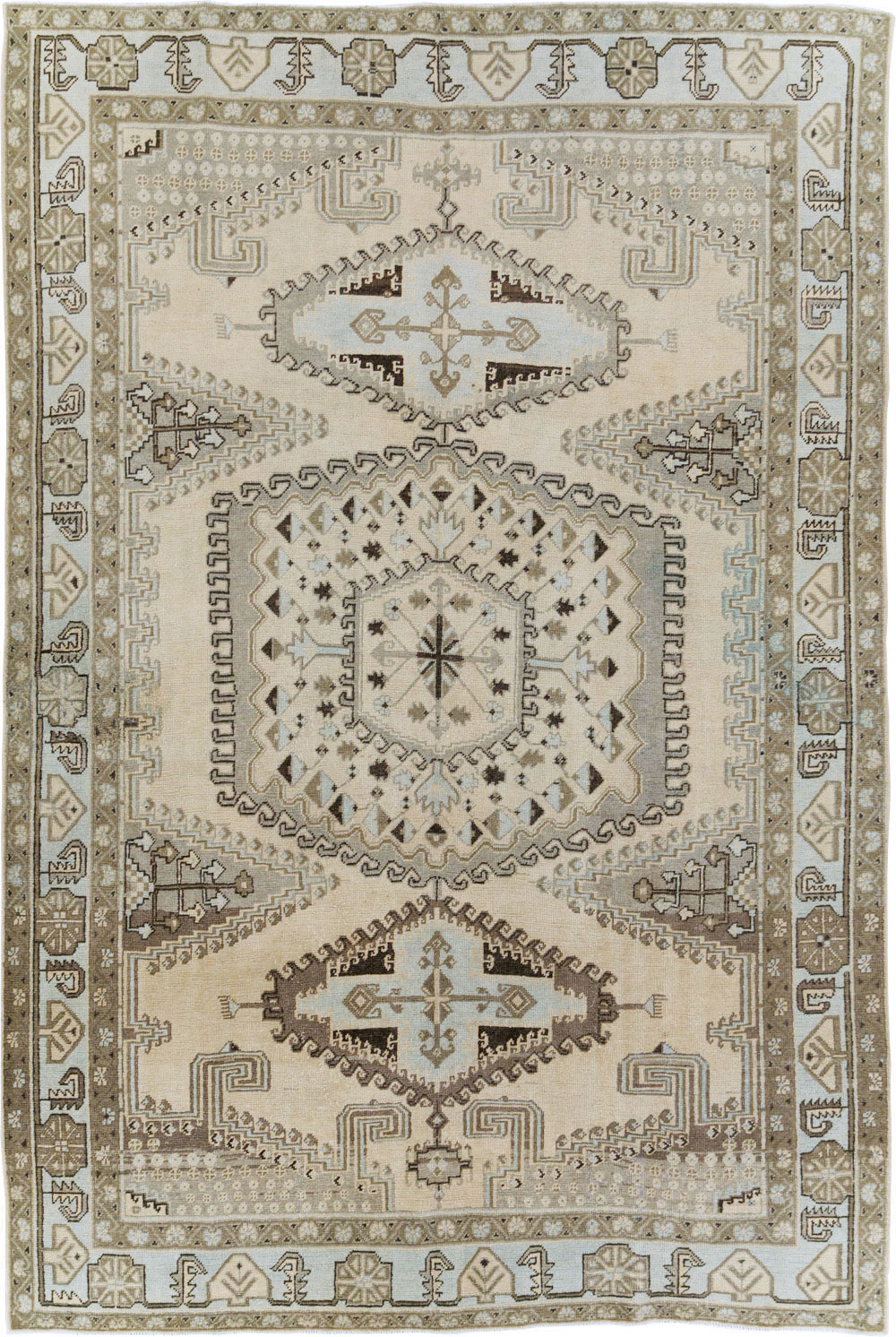Vintage Persian Veece Accent Carpet, No.29839 - Gsblank