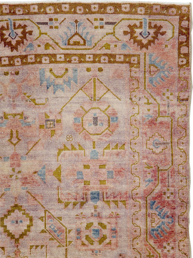 Vintage Persian Malayer Accent Rug, No.29843 - Gsblank