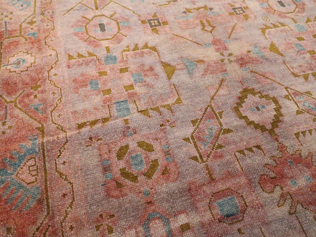 Vintage Persian Malayer Accent Rug, No.29843 - Gsblank