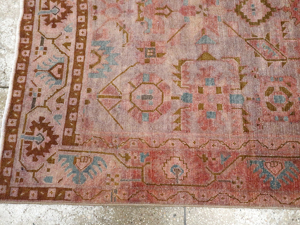 Vintage Persian Malayer Accent Rug, No.29843 - Gsblank