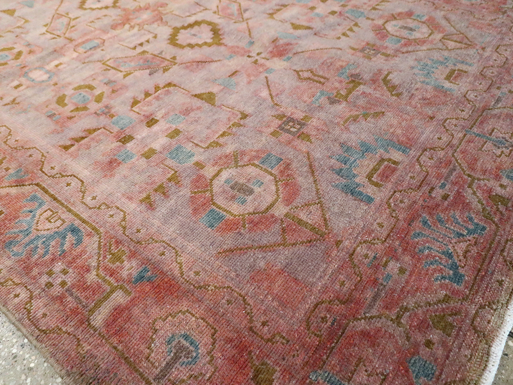 Vintage Persian Malayer Accent Rug, No.29843 - Gsblank