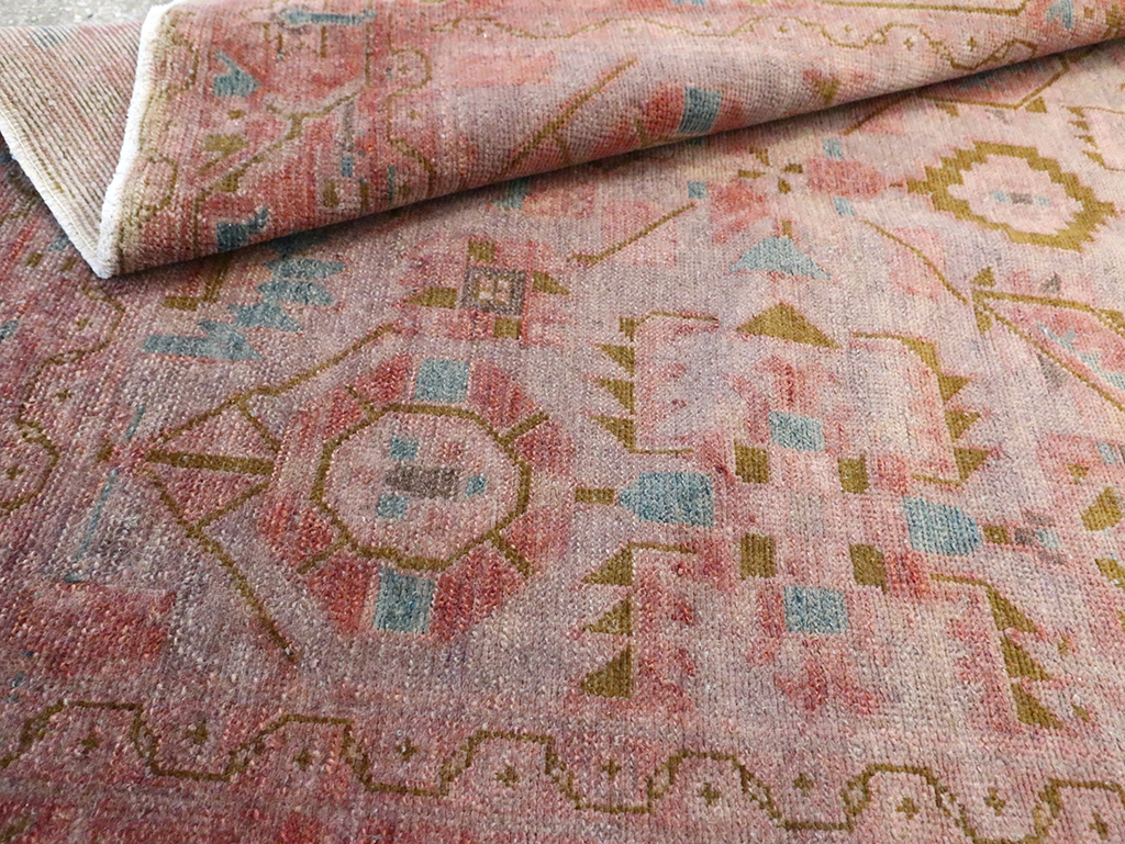 Vintage Persian Malayer Accent Rug, No.29843 - Gsblank