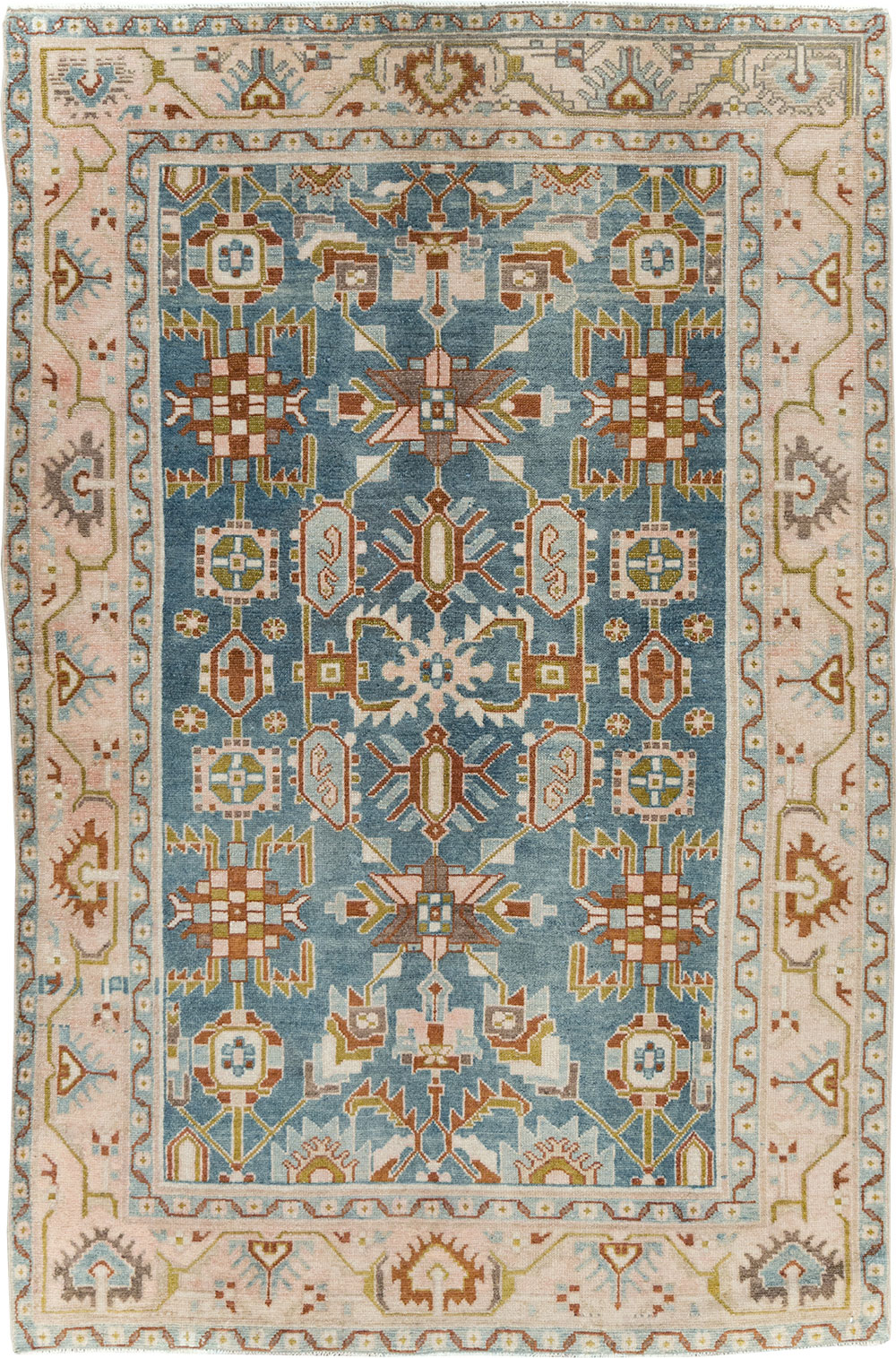 Vintage Persian Malayer Accent Rug, No.29849 - Gsblank