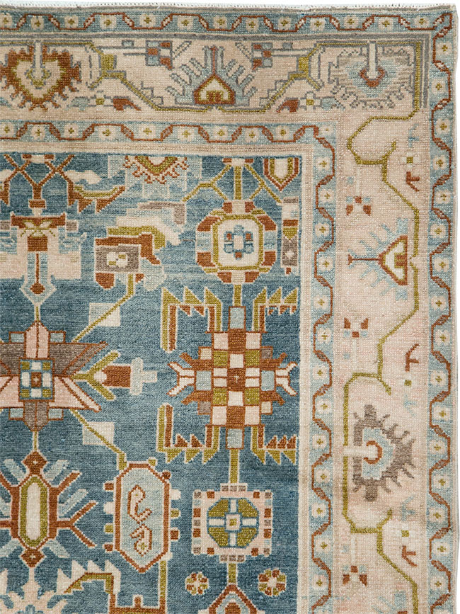 Vintage Persian Malayer Accent Rug, No.29849 - Gsblank