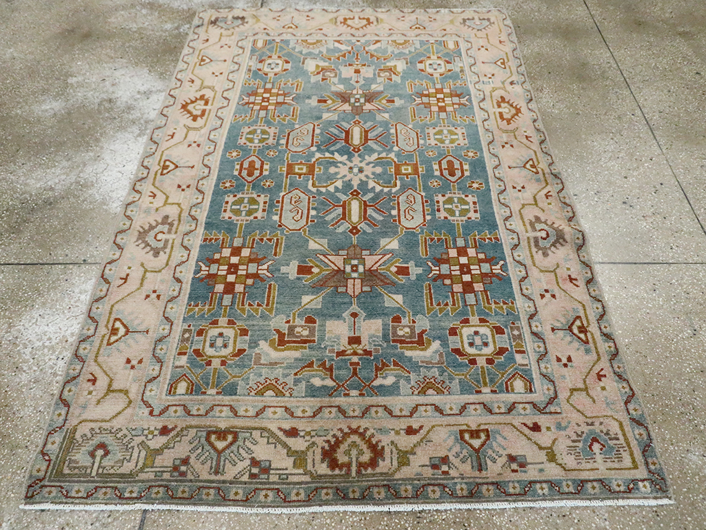 Vintage Persian Malayer Accent Rug, No.29849 - Gsblank