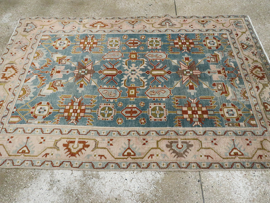 Vintage Persian Malayer Accent Rug, No.29849 - Gsblank