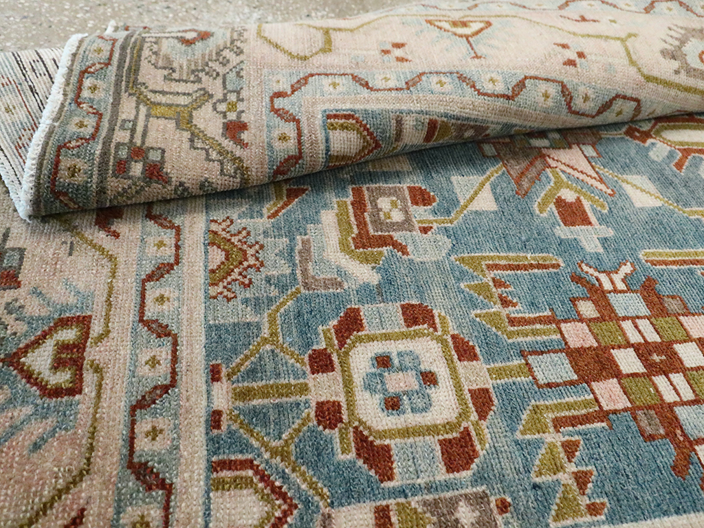 Vintage Persian Malayer Accent Rug, No.29849 - Gsblank