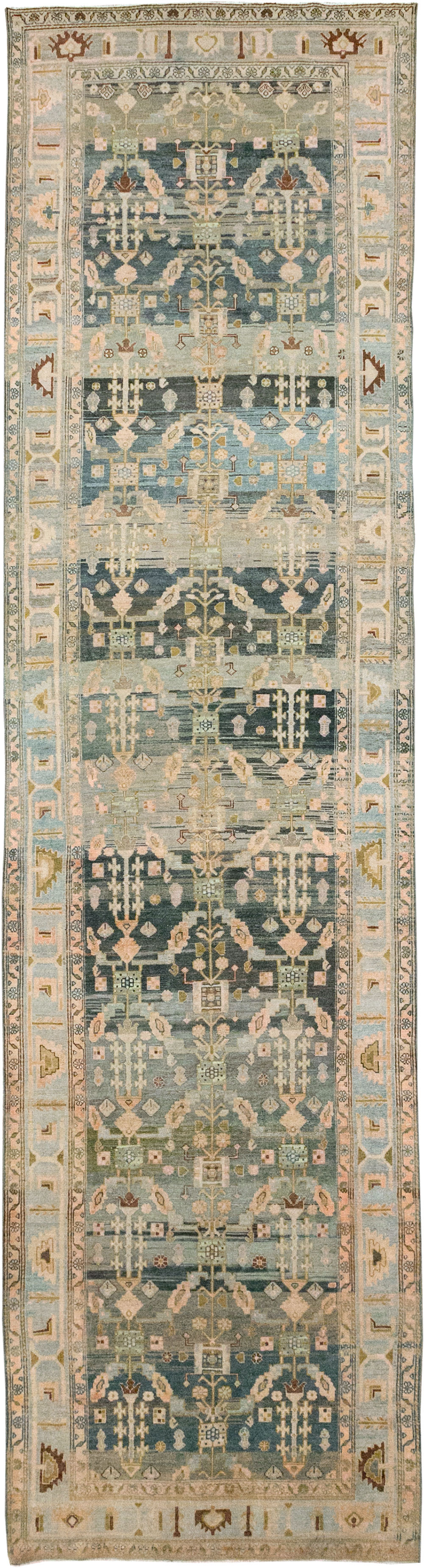 Antique Persian Malayer Wide Gallery Runner, No.29850 - Gsblank