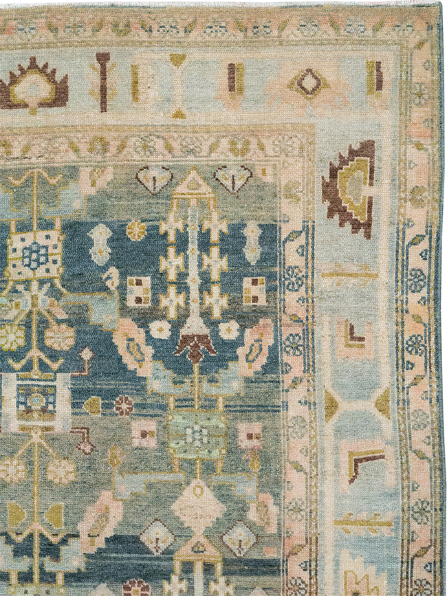 Antique Persian Malayer Wide Gallery Runner, No.29850 - Gsblank