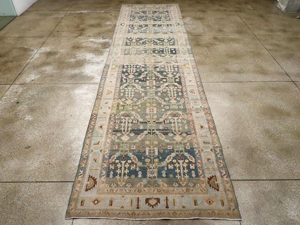Antique Persian Malayer Wide Gallery Runner, No.29850 - Gsblank