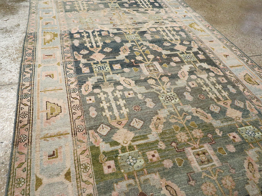 Antique Persian Malayer Wide Gallery Runner, No.29850 - Gsblank