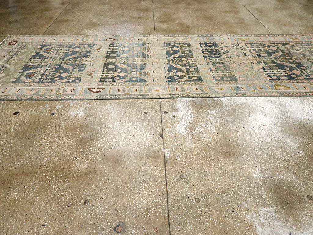 Antique Persian Malayer Wide Gallery Runner, No.29850 - Gsblank