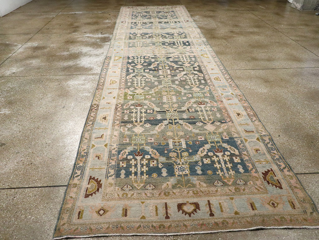 Antique Persian Malayer Wide Gallery Runner, No.29850 - Gsblank