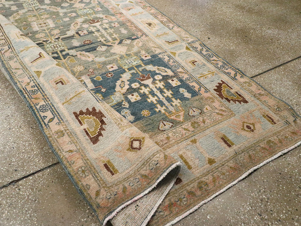 Antique Persian Malayer Wide Gallery Runner, No.29850 - Gsblank