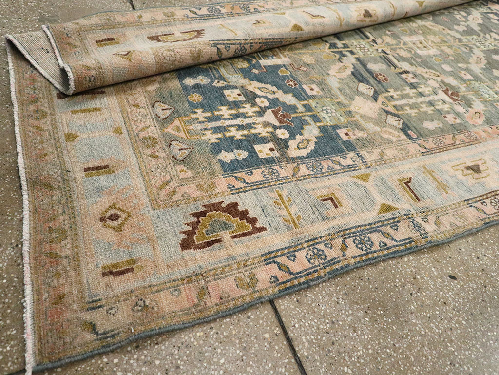 Antique Persian Malayer Wide Gallery Runner, No.29850 - Gsblank