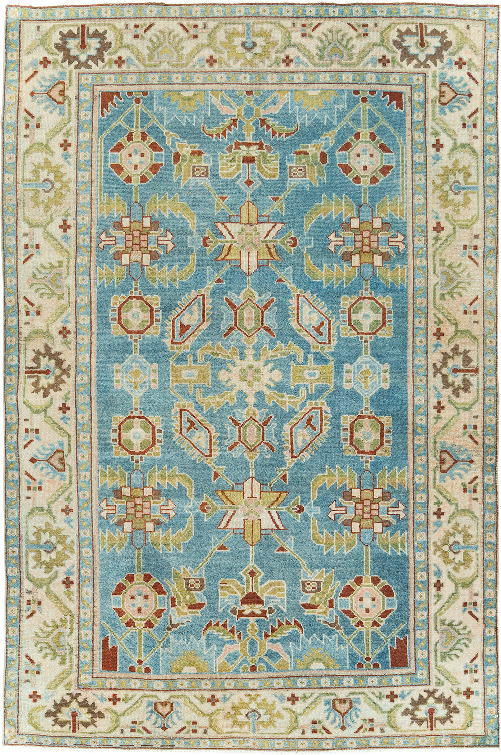 Vintage Persian Malayer Accent Rug, No.29860 - Gsblank