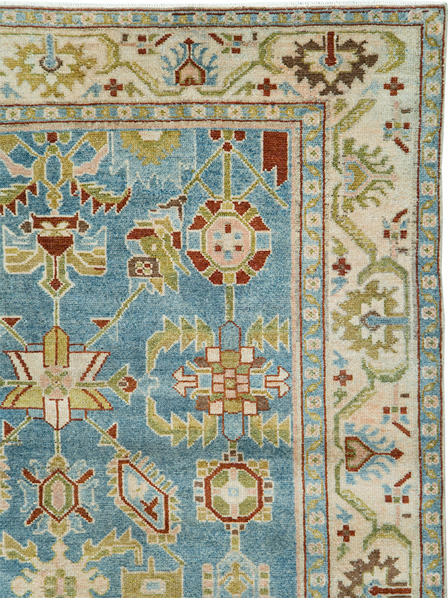 Vintage Persian Malayer Accent Rug, No.29860 - Gsblank
