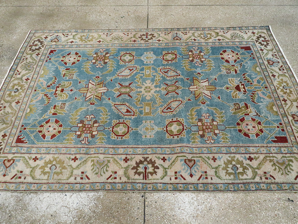 Vintage Persian Malayer Accent Rug, No.29860 - Gsblank