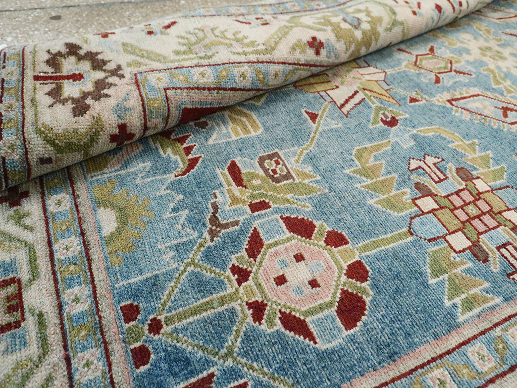 Vintage Persian Malayer Accent Rug, No.29860 - Gsblank